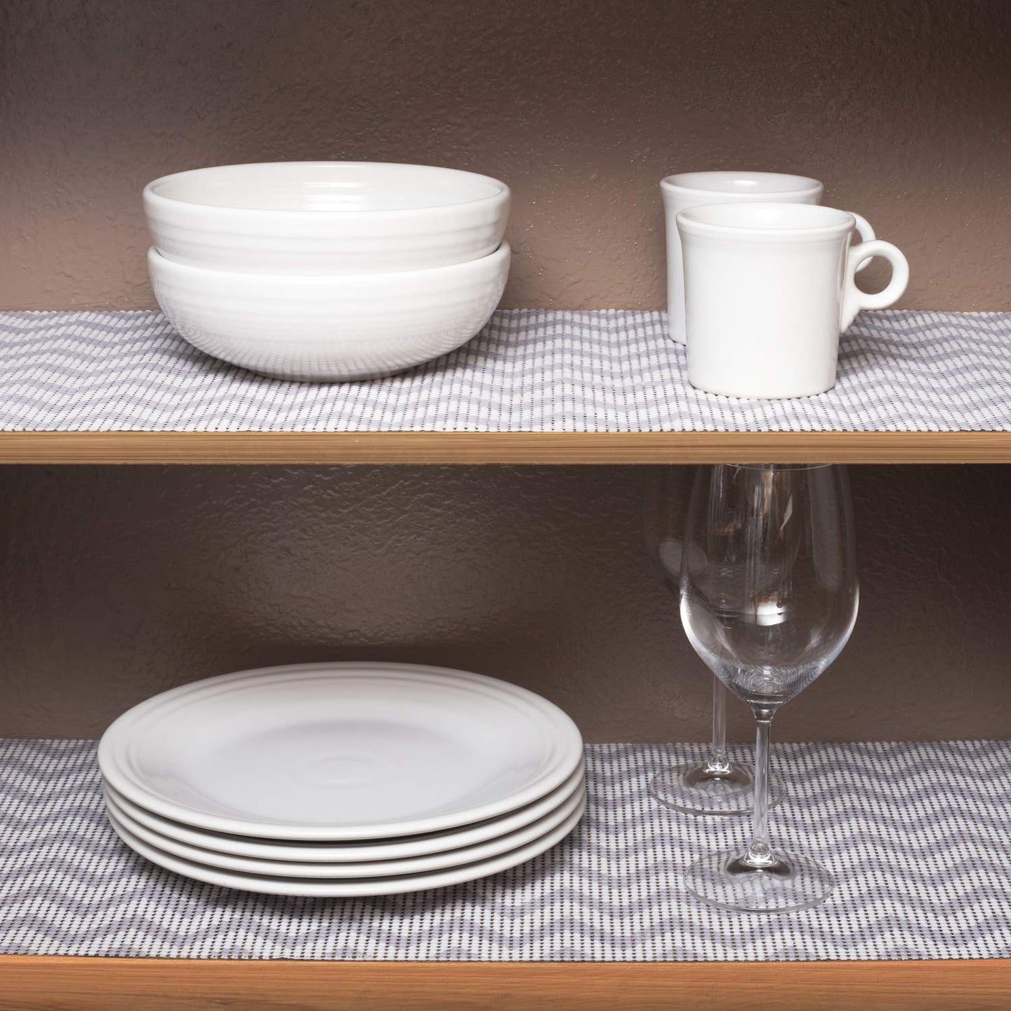 Simple Being Kitchen Shelf Liner for Drawers, Shelves, Storage, Non Adhesive Roll (Stripe Pattern 17.5x20)