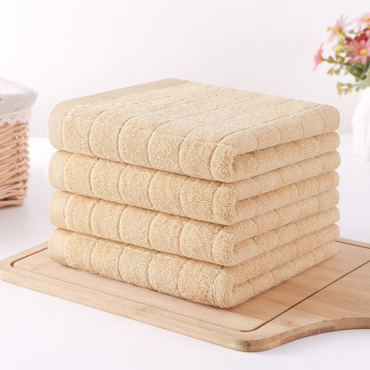 Homaxy 100% Cotton Terry Kitchen Towels(Apricot, 13 x 28 inches), Checkered Designed, Soft and Super Absorbent Dish Towels, 8 Pack