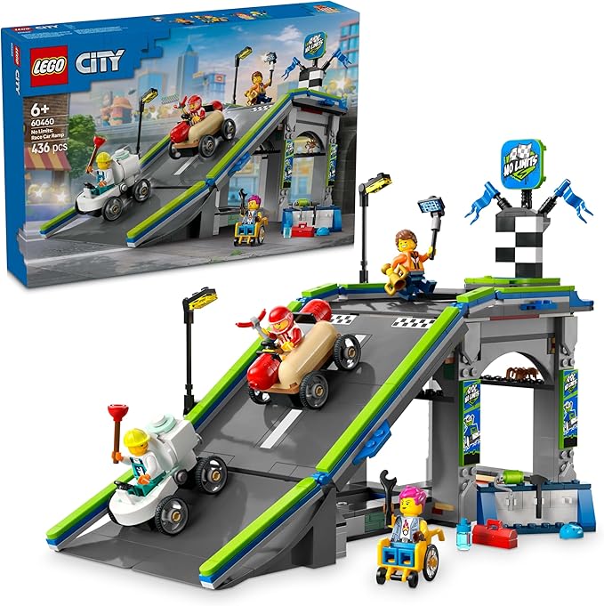 LEGO 60460 City Race Car Jump Course Toy Toy Birthday Gift Blocks Educational Boys Girls Children 6 Years 7 Years 8 9 Years Old Vehicle Car Mini Car