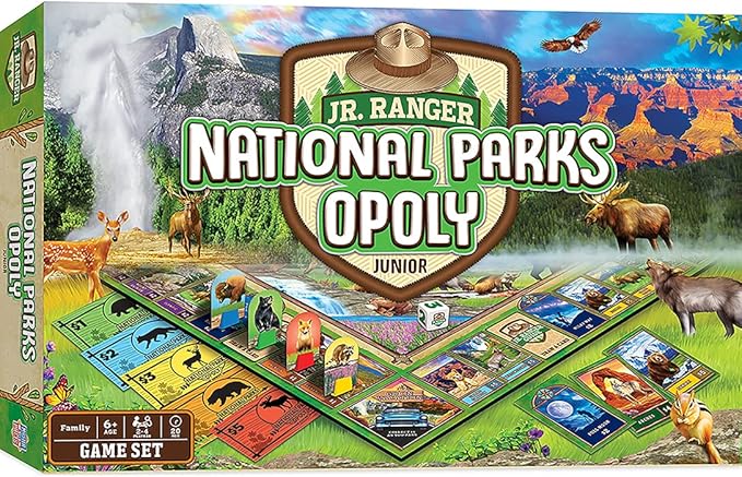 MasterPieces National Parks Opoly Jr. Board Game 13.5 inches tall