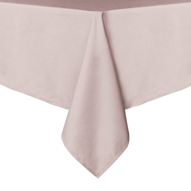 sancua Square Tablecloth - 54 x 54 Inch - Stain and Wrinkle Resistant Washable Polyester Table Cloth, Decorative Fabric Table Cover for Dining Tables, Buffet Parties and Camping, Blush