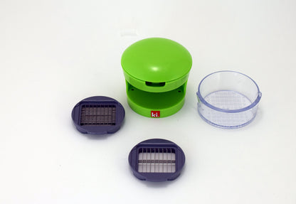 Garlic Perfection Press, Crusher, Mincer, and Storage Container - Easy to Clean - Stainless Steel Blades - White