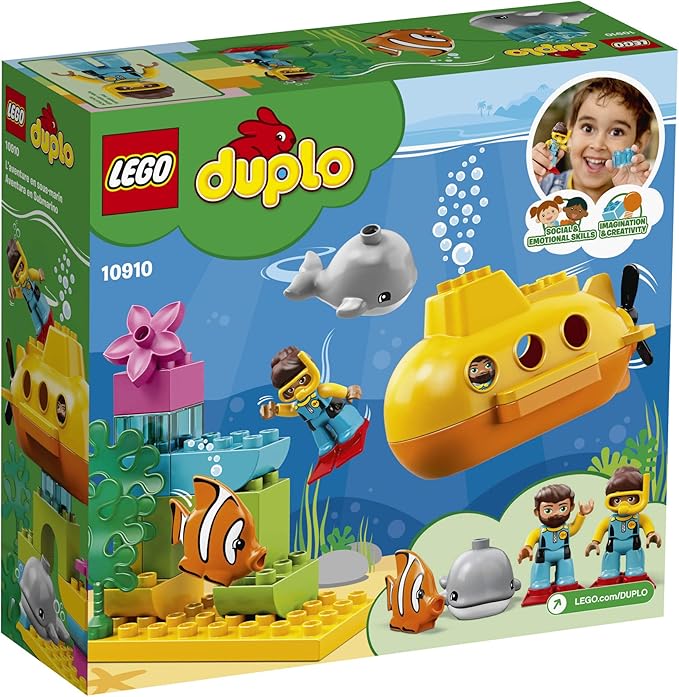 LEGO DUPLO Town Submarine Adventure 10910 Building Kit (24 Pieces)