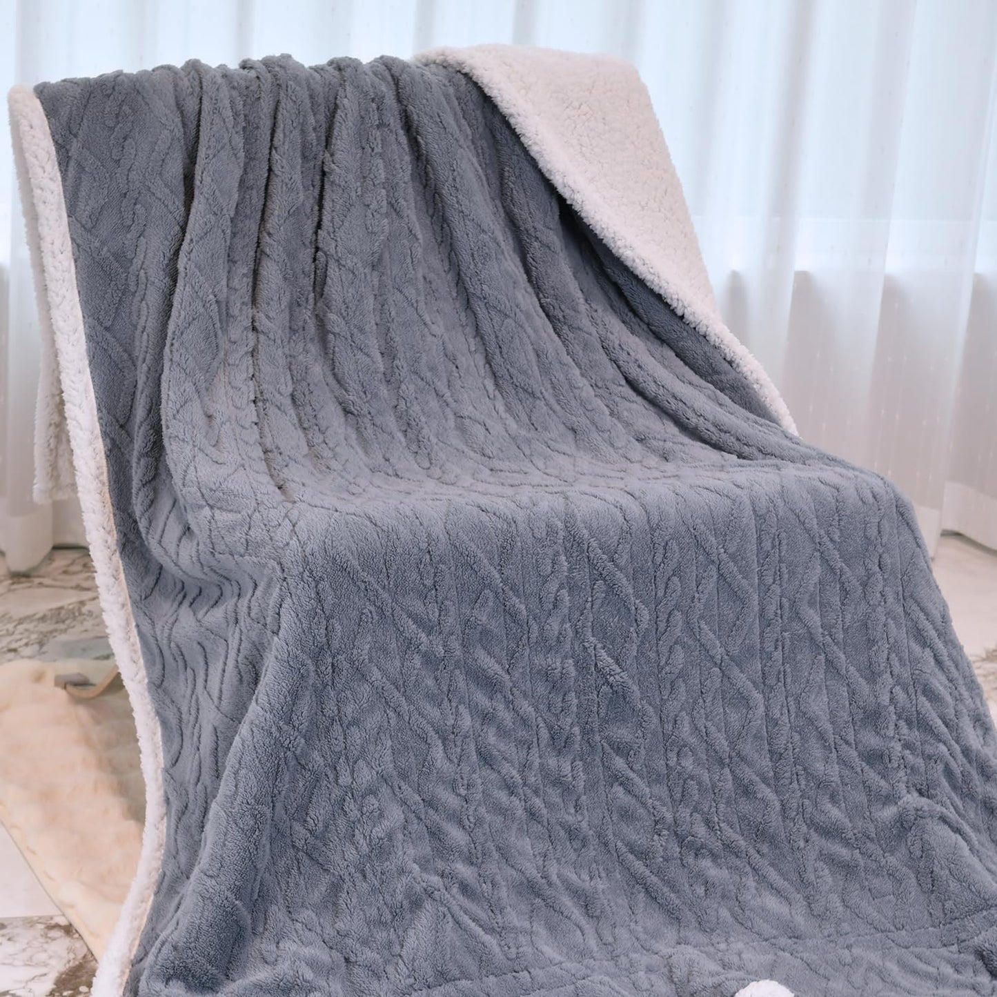 MERRYLIFE Heated Blanket Cozy Soft Electric Blanket with 4 Heating Levels&8 Hours Auto Off Overheat Protection Machine Washable UL&FCC Certification Use for Home Couch (Cheetah,50" 60")