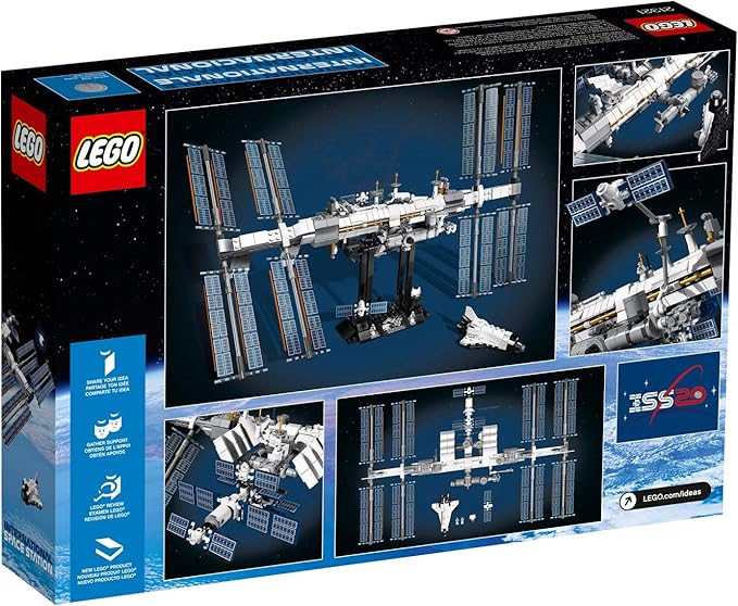 LEGO Ideas International Space Station 21321 Building Kit Adult Set for Display Makes a Great Birthday Present (864 Pieces)