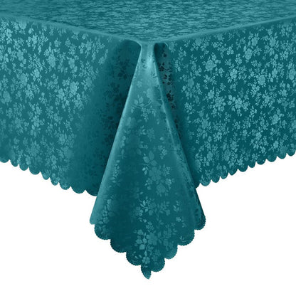 Smiry Rectangle Table Cloth, Waterproof Heavy Duty Vinyl Tablecloths, Wipeable Washable Table Cover for Kitchen and Dining Room (Emerald Green, 60" X 120")