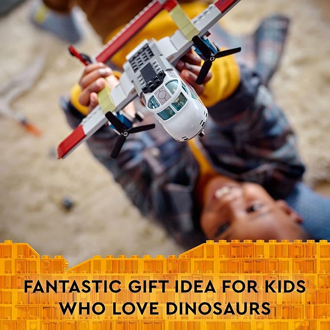 LEGO Jurassic World Quetzalcoatlus Plane Ambush Set 76947 with Dinosaur Toy Figure and Airplane Model 2022 Movie Inspired Multicolor
