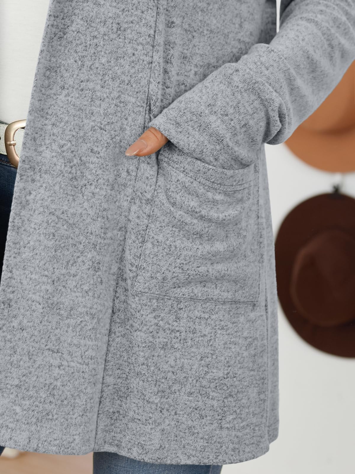 LILLUSORY Cardigan Sweaters for Women Lightweight Open Front Cardigans Casual Loose 2025 Fall Sweater with Pockets