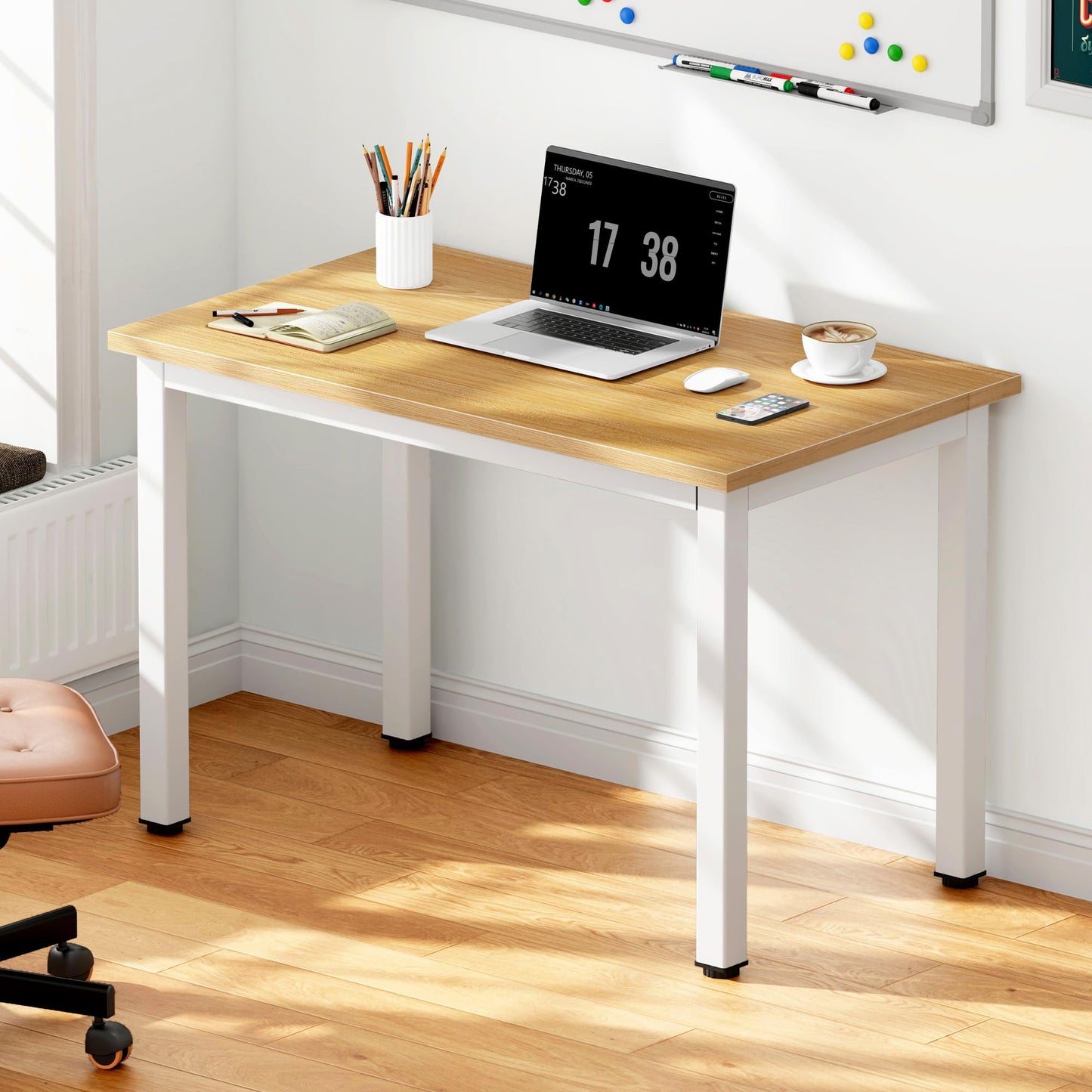 SogesHome 31.5inches Computer Desk PC Desk Office Desk Workstation for Home Office Use Writing Table, Black(31.5''Lx15.75''W)