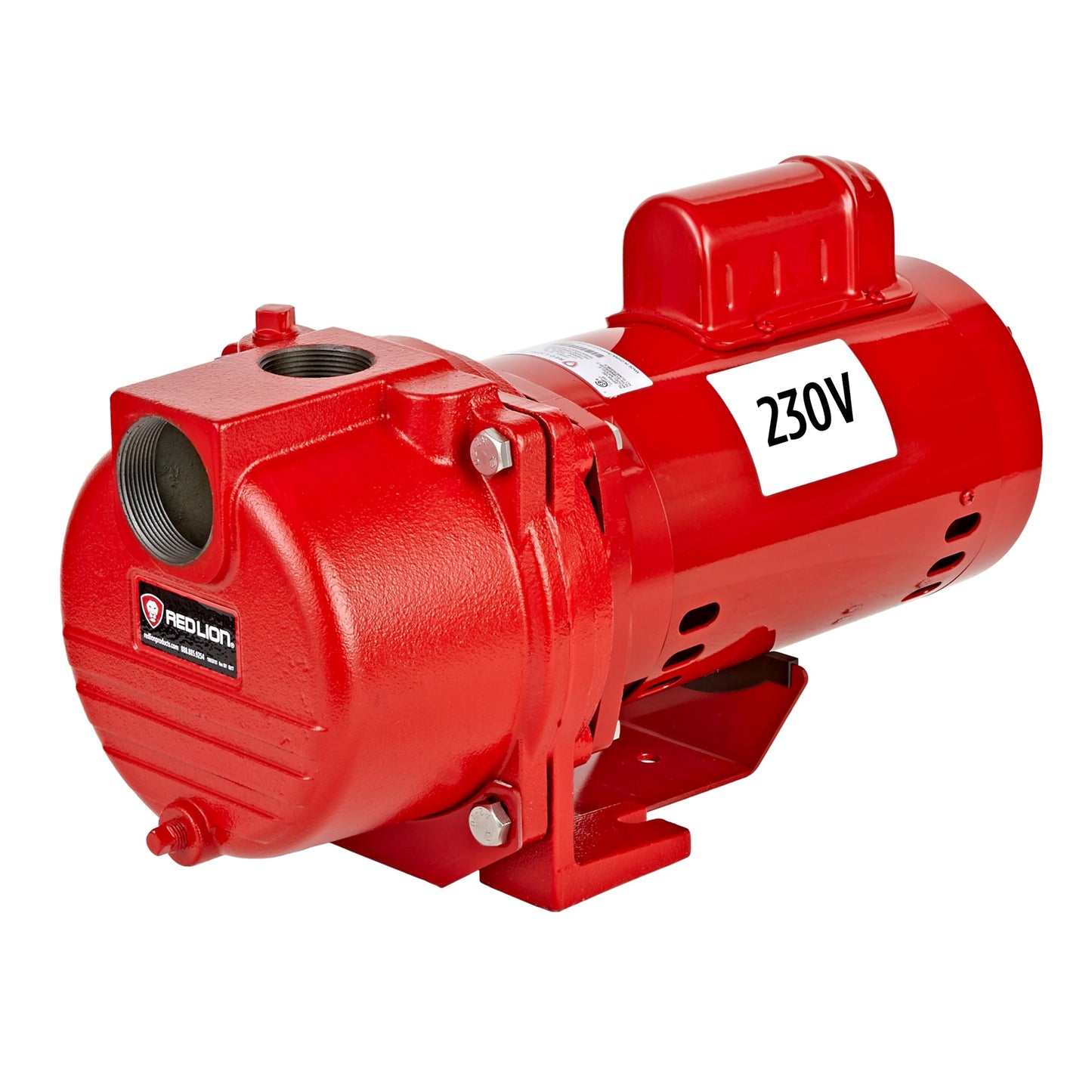 Red Lion RL-SPRK-200-BR, 230 Volt, 2HP, 77 GPM, Sprinkler/Irrigation Pump with Brass Impeller, Red, 97102002