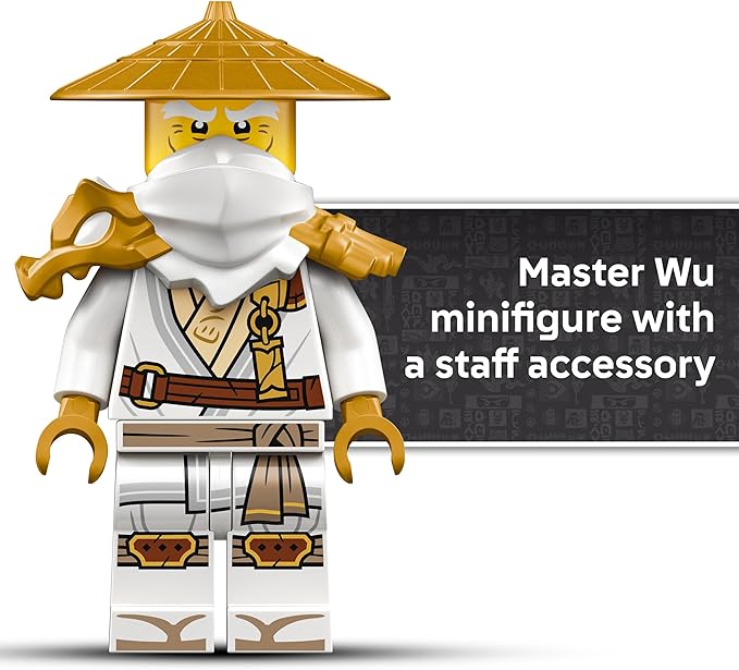 LEGO NINJAGO The Guardian Dragon - Model Building Kit from Legends Monstrosity Series - Room Decor for Teens - Includes Master Wu Minifigure - Gift for Teenage Boys Girls and Fans Ages 14+ - 71847