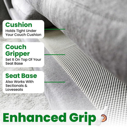 ECOHomes Couch Cushion Grip Pad, Couch Cushion Non Slip Pads Keep Sofa Cushions from Sliding - Anti Slip Sofa & Patio Grips Mattress Gripper Stopper Stop Slide & Prevent Sliding (4 Seater - 22" x 88")