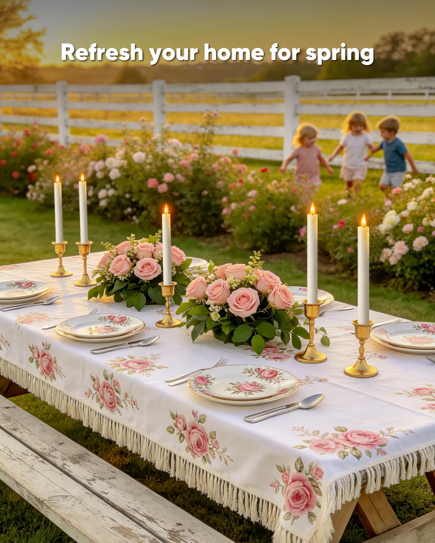 Homemory 6 Pcs Wax Flameless Taper Candles with Remote Timer and Dimmer, White Candle Sticks Battery Operated, LED Window Candles with Flickering Light, 9.6 Inches for Wedding Home Indoor Decoration