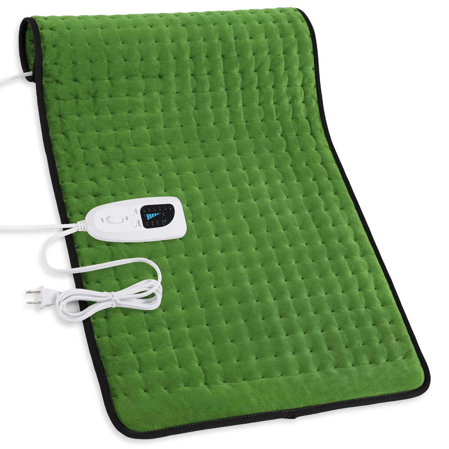 Heating Pad,Electric Heating Pads for Back,Neck,Abdomen,Moist Heating Pad for Shoulder,Knee,Arms,Legs,Dry/Moist Heat & Auto Shut Off,Birthday Gifts for Men and Women(Light Gray, 24''×12'')