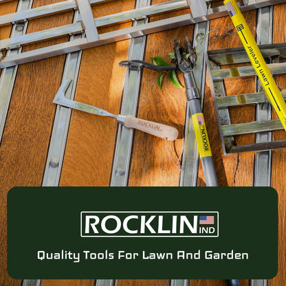 Rocklin Industry Cobra Hook 3-in-1 (24"/40"/57") Cultivator, Heavy-Duty Garden Hand Tool for Weeding, Digging & Soil Loosening – Three Lengths, Stainless Steel Blade, Ergonomic Grip