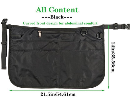 Bafelia Waterproof Server Apron for Women with 6 Pockets,Quickly Put on and Take off Waitress Apron,Work Apron for Bartender Barista (1, Black)