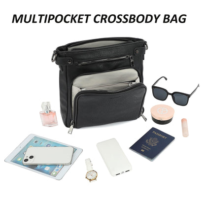 TANTOMI Crossbody Bags for Women Purses for Women Trendy Leather Shoulder Handbags Travel Purse with 6 Card Slots