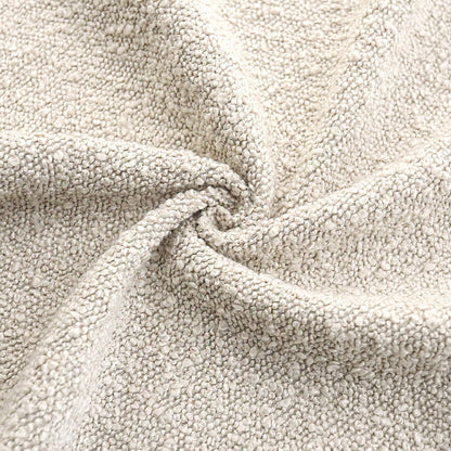 ROMANDECO Boucle Decorative Throw Pillow Covers for Couch Set of 2, 18x18 inches, Beige