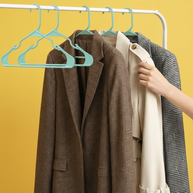 Utopia Home Plastic Hangers 30 Pack - Perfect Space Saving Clothes Hanger - Durable and Strong - Perfect Closet Organizers with Shoulder Grooves (White)