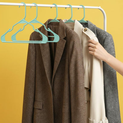 Utopia Home Plastic Hangers 30 Pack - Perfect Space Saving Clothes Hanger - Durable and Strong - Perfect Closet Organizers with Shoulder Grooves (White)