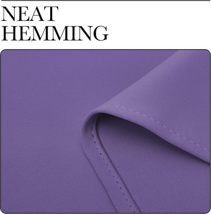 NICETOWN Blackout Curtains for Patio Glass Doors - Privacy Drapes in Lilac Purple, 42" x 90" (1 Pair)