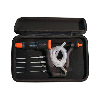 Marinade Injector Syringe Meat Needles, Seasoning Injector,Meat Injector Kit with Case,Injection Brine Marinades for Meat, Turkey, Chicken,Beef,Fish -15ml Barrel Chamber - 4 x 4.4 Inch S/S Needles