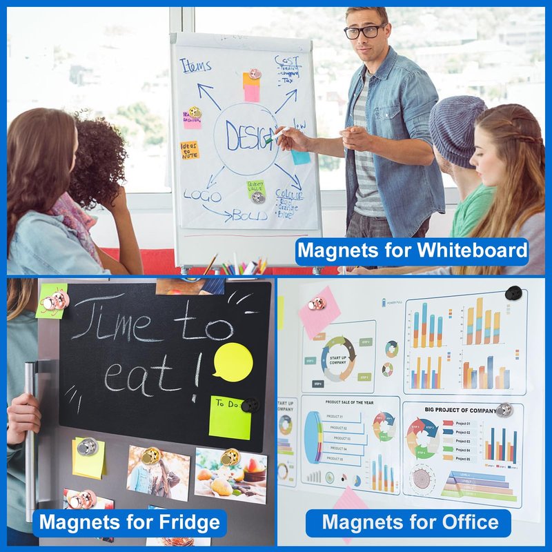 LOVIMAG Fridge Magnets 25Pcs Refrigerator Whiteboard Small Strong Magnet Classroom Kitchen Accessories Decorative Locker Set Decor Must Haves Office Calendar Refrigerador Magnetic Cute Crafts