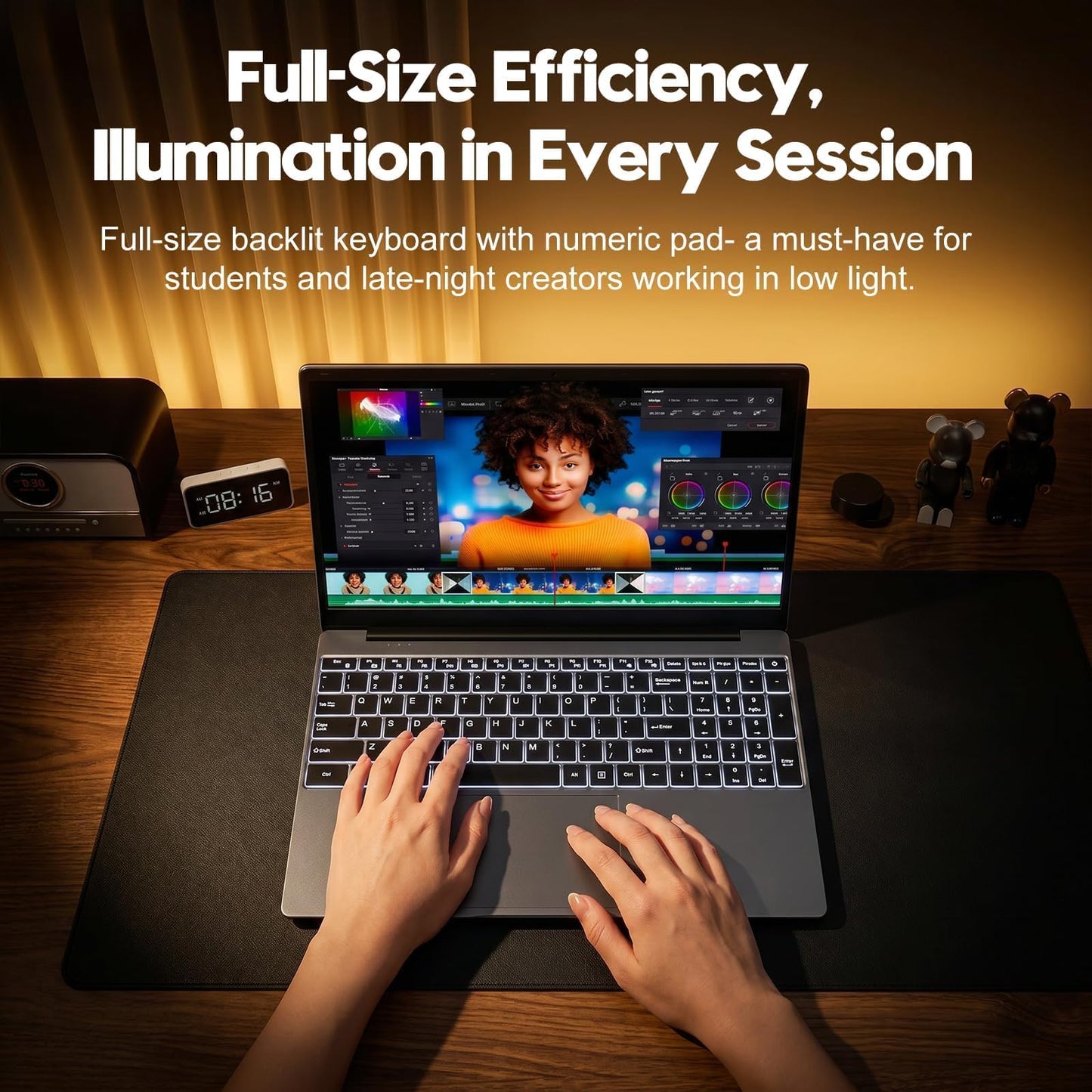 HILLSUSU 2026 Premium 15.6" FHD Business Laptop Computer, 16GB RAM 512GB SSD, Core i5, Windows 11 Pro, Pre-Installed Office, Backlit Keyboard, Numeric Keypad, Slim Student Notebook PC, Gifts for Men