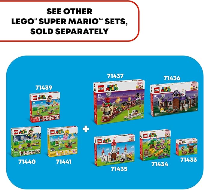 LEGO Super Mario Soda Jungle Maker Set Customizable Nintendo Birthday Gift Mario Playset for Kids Pink Shy Guy and a Wiggler Jungle Toys for Boys Girls and Any Gamers Ages 7 and Up 71434