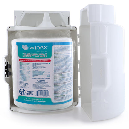 Wipex Gym Wipes Disinfecting Refills for Fitness Equipment & Commercial Gyms, EPA Registered Antibacterial Wipes, Kills Germs in 15 Seconds, Bulk 800 Count Roll for Dispensers