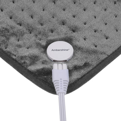Ruqiji 17''x33'' XXXL King Size Heating Pad with 120 Minutes Auto Shut Off&6 Temperature Settings, Flannel Electric Heating Pad/Pain Relief for Back/Neck/Shoulders/Menstrual Pain/Leg Cramp (Dark Blue)