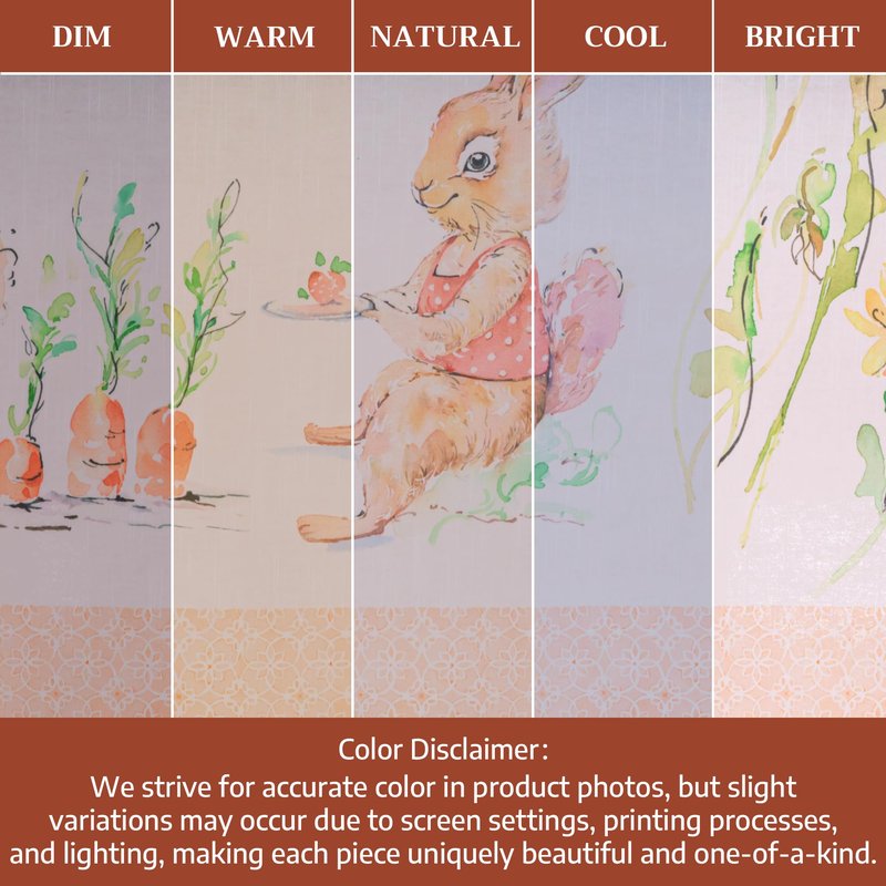 Maison d' Hermine Table Cloth Round Table 100% Cotton 69 Round Inches Tablecloth Reusable Decorative for Dining Kitchen Room Farmhouse Home Gifts for Mothers Day Spring Summer - Bunny Party