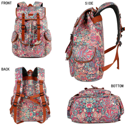 Baosha Large Women Laptop Backpack 15.6 inch Computer Backpack Travel Hiking Backpack With Free Toiletry bag CN-01 (HS)