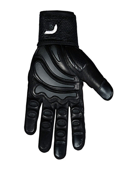 Elite Leather Gym Gloves with Built in 2" Wide Wrist Wraps Grip & Design for Weightlifting Power Lifting Bodybuilding & Strength Training Workout Exercises