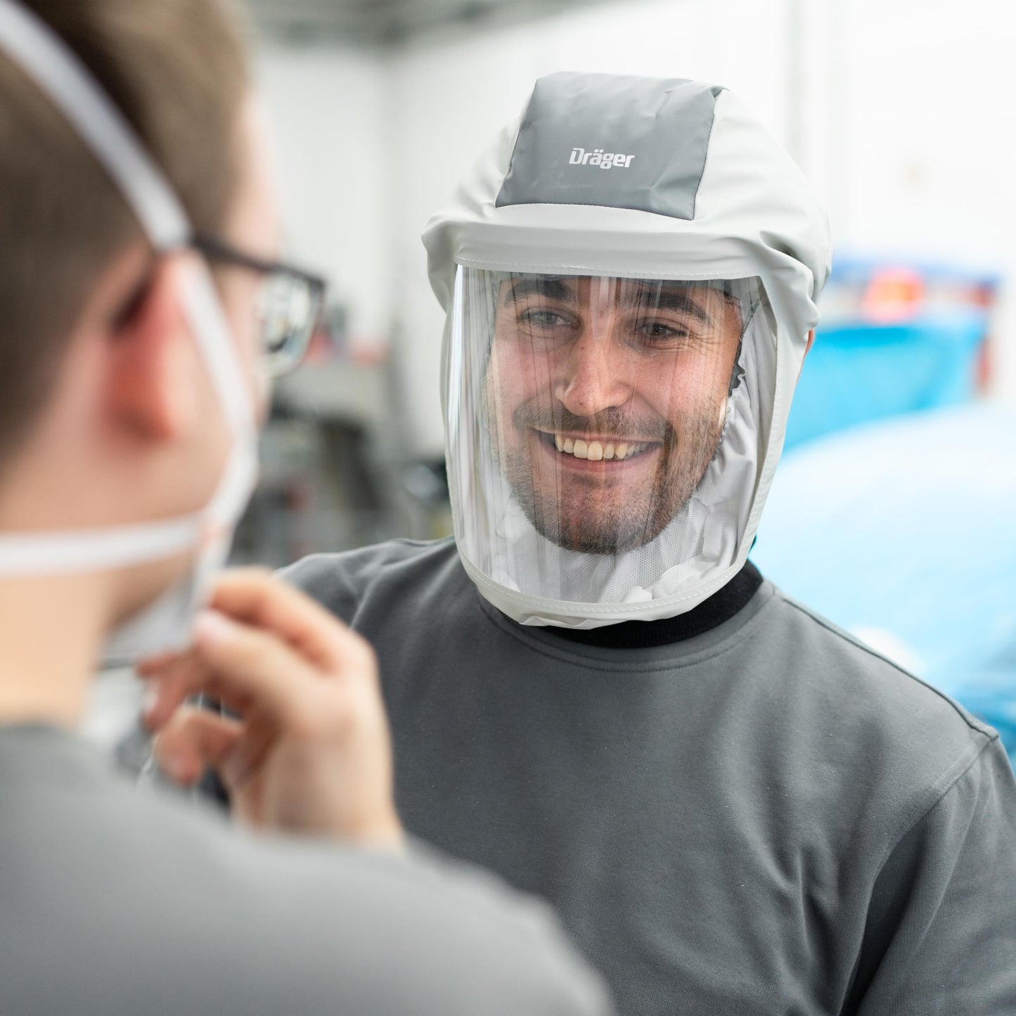 Dräger Premium Hood for X-plore 8500, Short Hood | Reusable Safety Hood for Powered Air-Purifying Respirator (PAPR), Size S/M