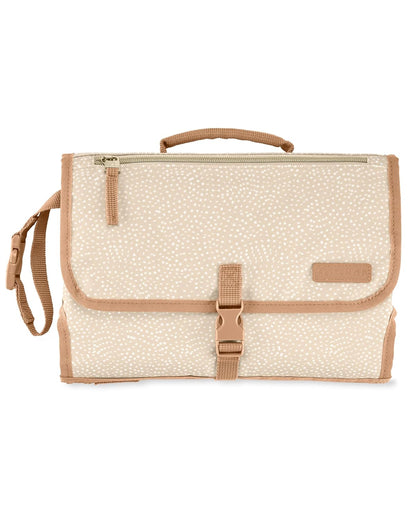 Skip Hop Portable Baby Changing Pad - Pronto Design in Beige Swirl Dot for On-the-Go Convenience