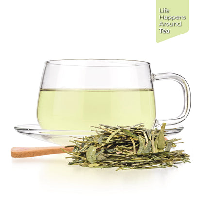 Tealyra - Premium Dragon Well - Long Jing - Green Tea - Famous Chinese Loose Leaf Tea - First Grade - 8-Ounce