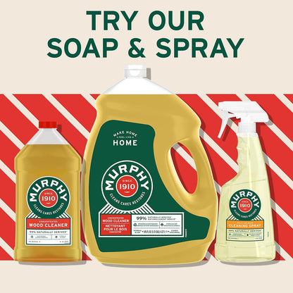 Murphy Oil Soap | Concentrated Wood Cleaner - No-Rinse Formula with Citronella Scent | 32 fl oz (3 Pack)