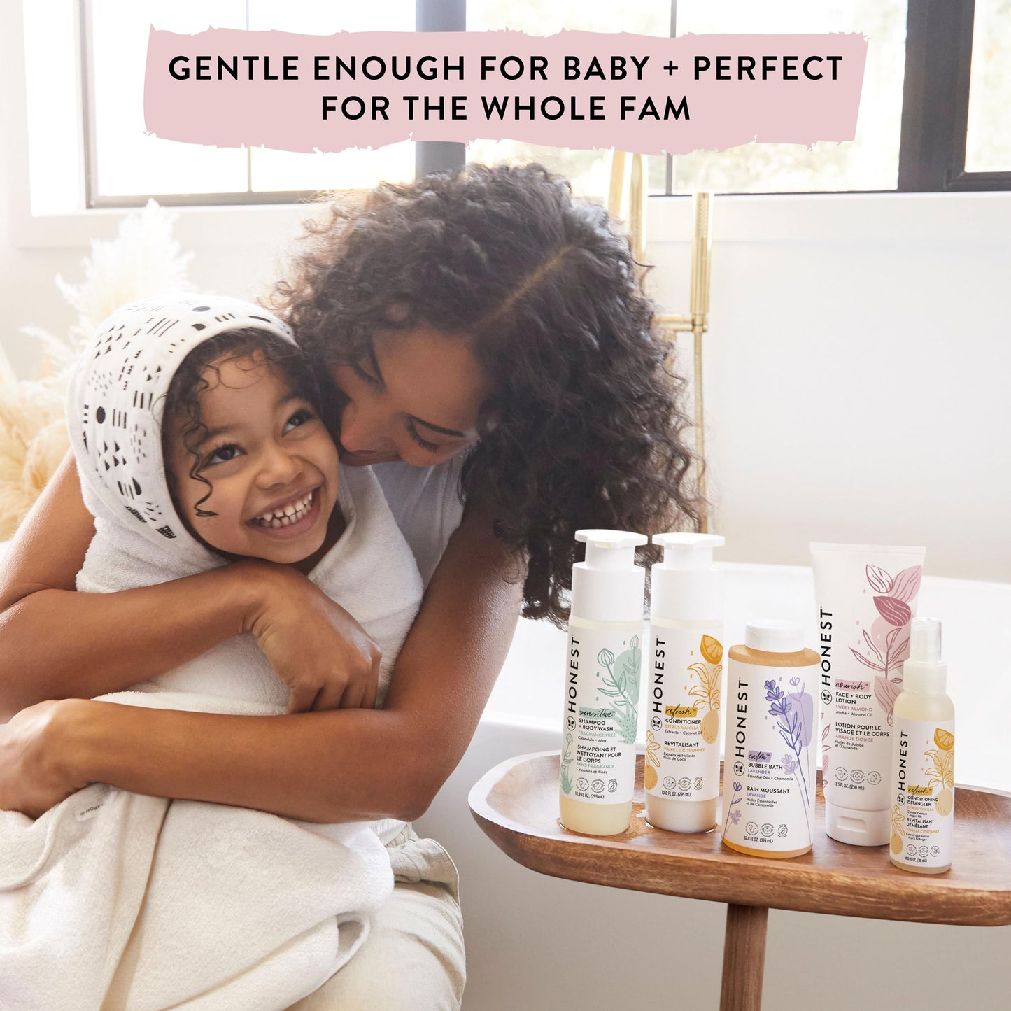 The Honest Company Foaming Bubble Bath | Gentle for Baby | Naturally Derived, Tear-free, Hypoallergenic | Lavender Calm, 12 fl oz