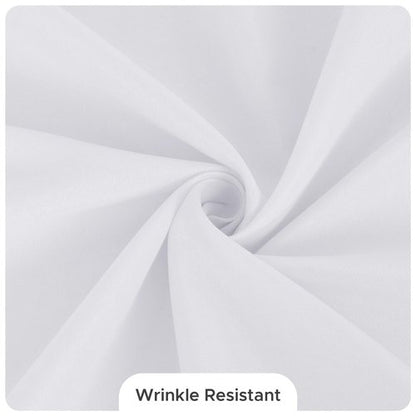 Fitable 8 Pack Table Cloth Rectangle Table: Stain and Wrinkle Resistant Tablecloth Rectangular, Washable Polyester Tablecloths for Wedding Party Dining Banquet Event Catering(White, 70x120 Inch)
