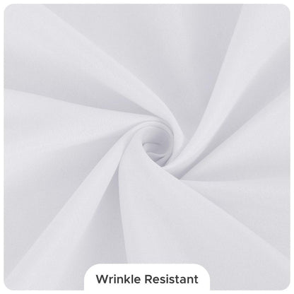 Fitable 8 Pack Round Tablecloths: Stain Resistant Wrinkle Free Circle Table Clothes, Washable Reusable Polyester Table Covers for Wedding Party Birthday Banquet Reception(White, 70 Inch)