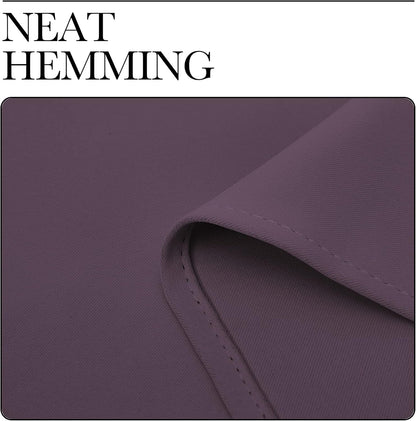 NICETOWN Blackout Curtains - Room Darkening Triple Weave Drapes for Bedroom/Dining Room | Set of 2, 42 x 63 Inch, Plum