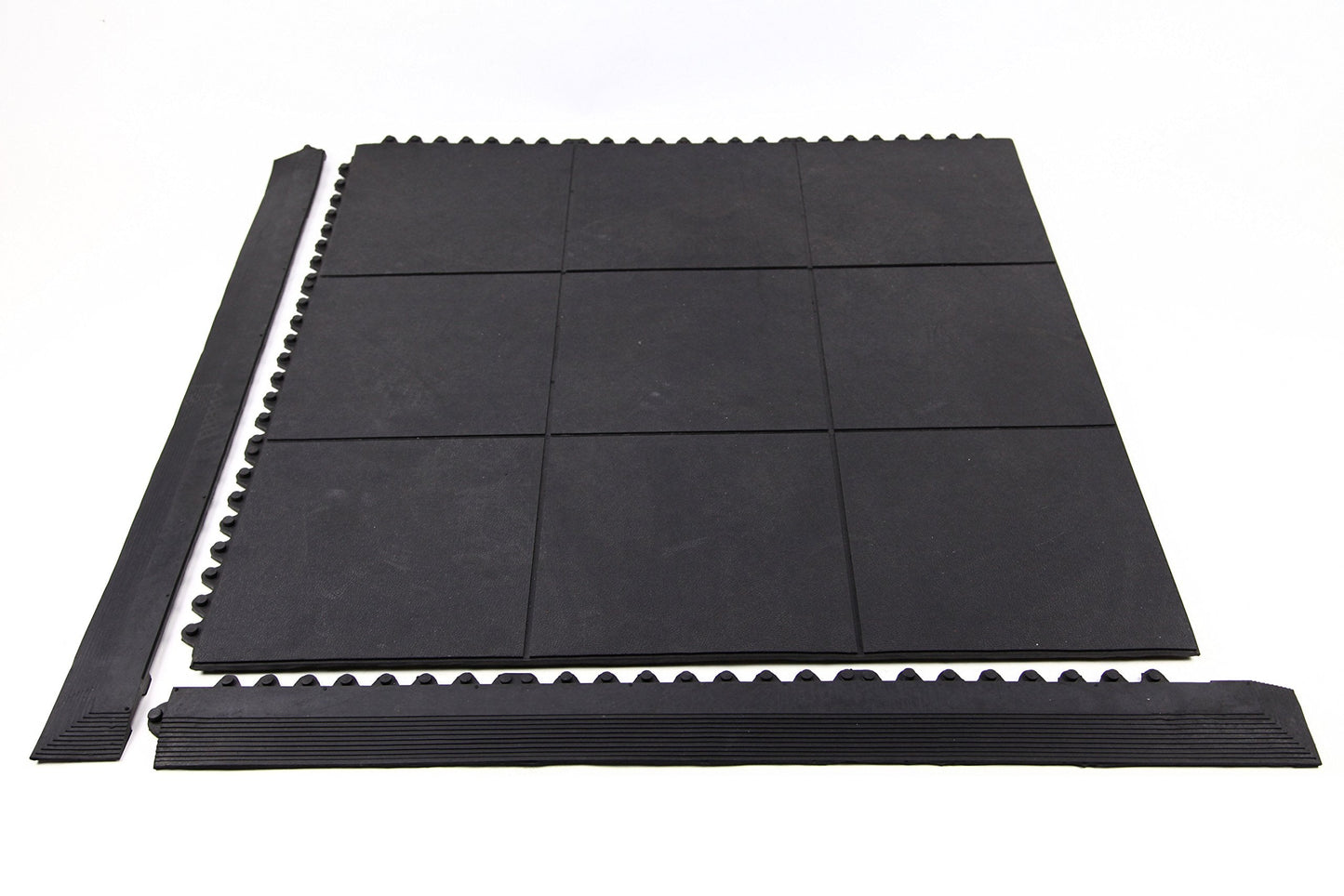 IncStores 5/8 Inch Thick Evolution Rubber Interlocking Floor Tiles | Flexible Rubber Floor Tiles for a Stronger and Safer Basement, Home Gym, Shed, or Trailer | 1 Tile