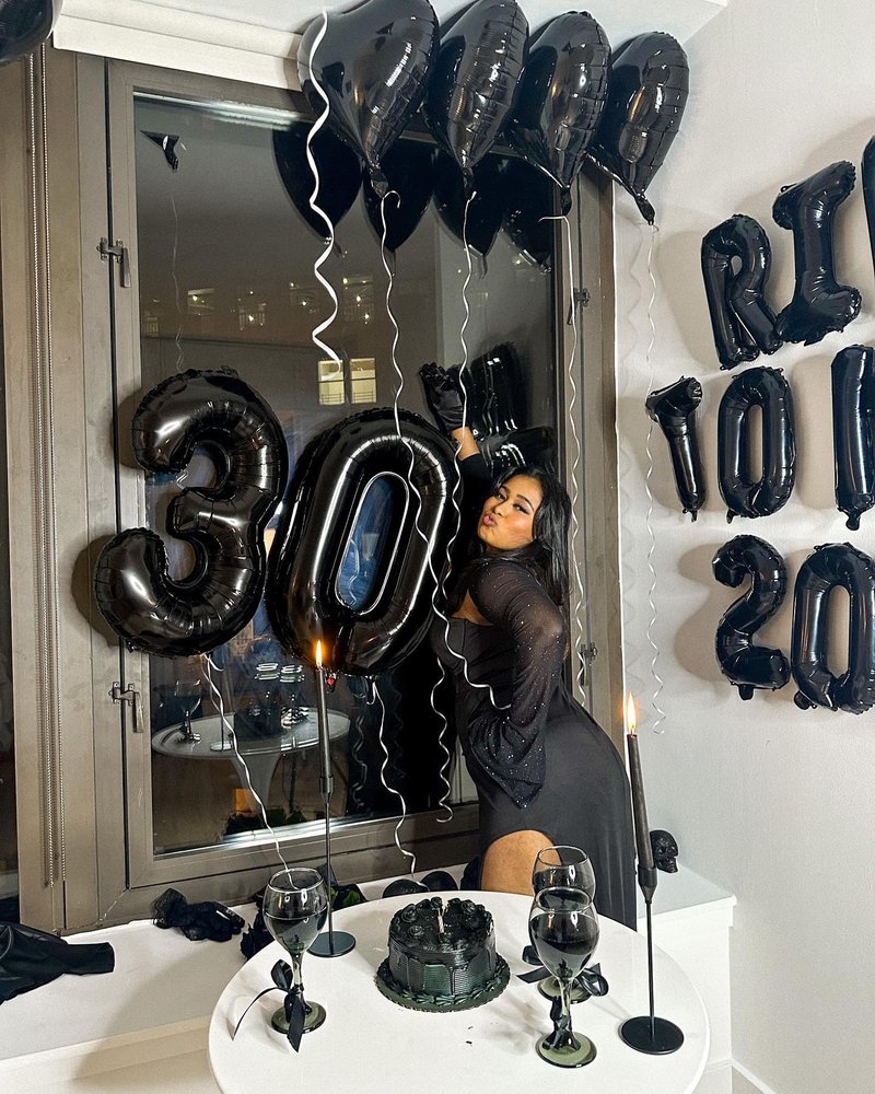 Black Number 50 Balloon 40 Inch, 50th Birthday Party Decorations for Children, Giant 50 Foil Balloon for Party Supplies