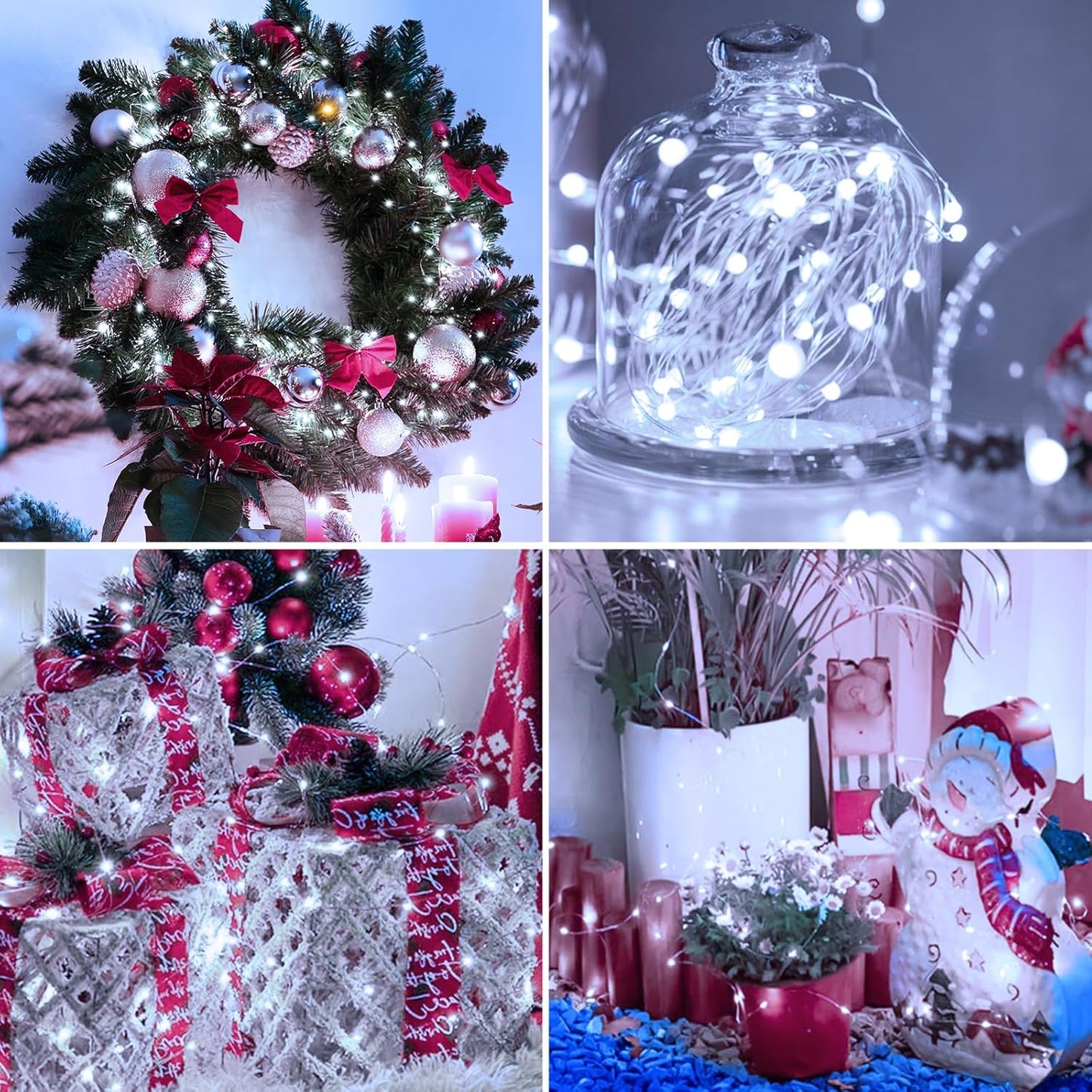 Skiennix 6 Pack Fairy Lights - 7ft 20 LED Twinkle Lights | Waterproof Mini String Lights for DIY Decor