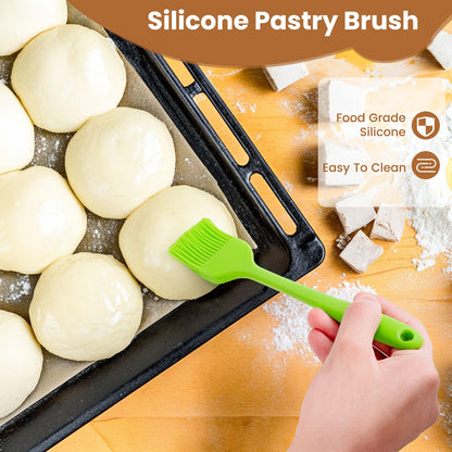 Danish Dough Whisk with Sourdough Scoring Tool, Bread Making Tools and Baking Supplies - Dough Hook Dutch Whisk, Bread Lame, Bench Scraper & Pastry Brush