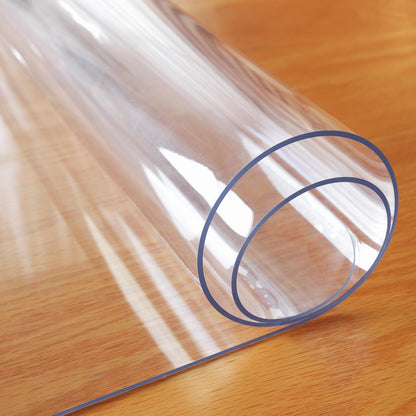 OstepDecor Clear Table Cover Protector 38 x 72 Inch, 1.5mm Thick Plastic Table Cover, Dining Table Protector Pad, Waterproof & Easy Cleaning PVC Desk Mat for Dresser, Coffee & Kitchen Wooden Tabletop