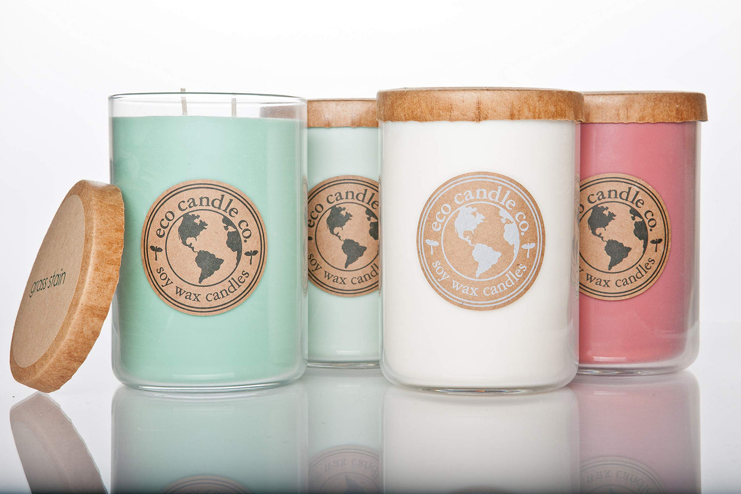 ECO CANDLE CO. Recycled Candle, Winter Wonderland, 26 oz. - Scents of Pine, Spruce, & Fir - 100% Soy Wax, No Lead, Kraft Paper Label & Lid, Hand Poured, Made from Midwest Grown Soybeans