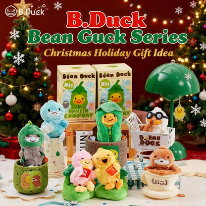 B.Duck Bean Duck: Improvement Desk Buddy Cute Plush Stuffed Animal for Office, School, Travel, Gift