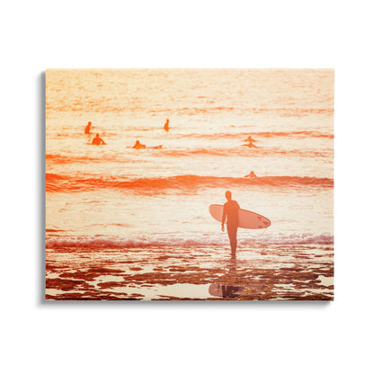 Stupell Industries Surfing Sunset Beach, 24 x 30 Inch Canvas Wall Art
